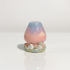 Cute Duck with Blue Bow 3D Ceramic Matcha Set, Handbuilt Duckling Matchawan and Whisk Holder • HX22