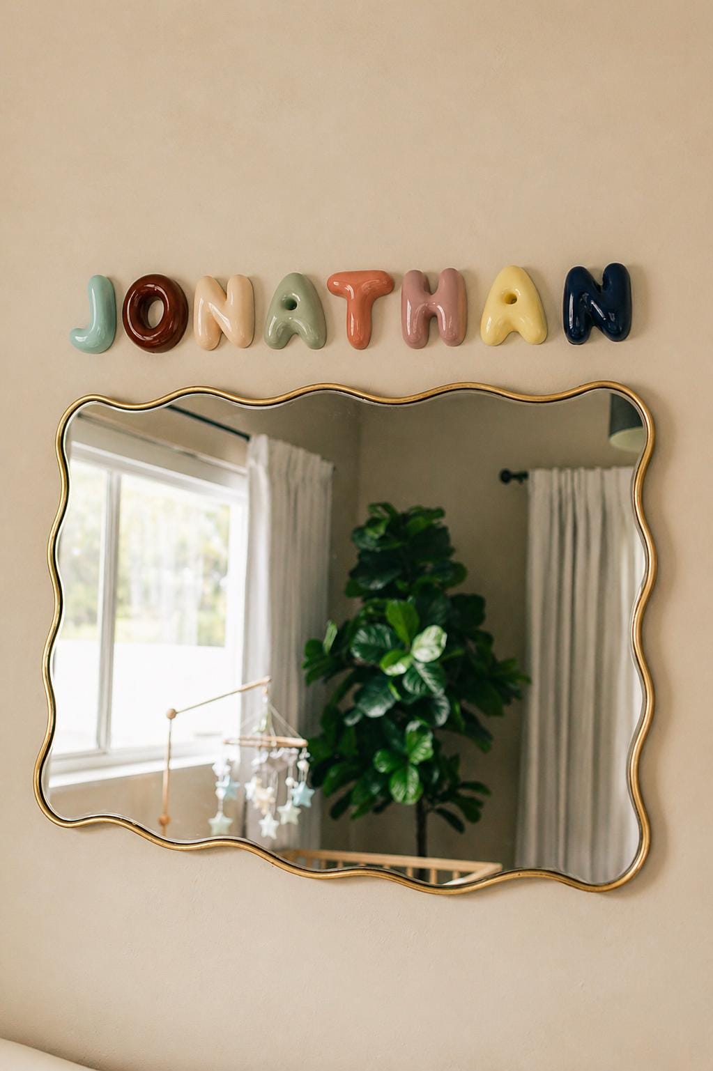 Handmade Custom Ceramic Letter