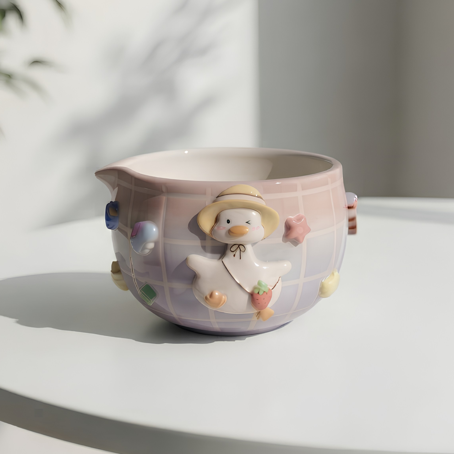 Grid Goose Silly Matcha Bowl Set, Handmade Magic Ceramic Chawan, Whimsical Tea Bowl, Fantasy Matcha Gift | Handmade Ceramic Chawan | LA030 (Copy)