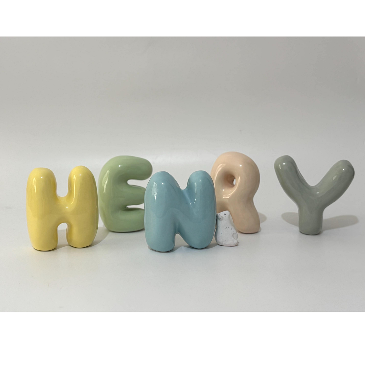 Free Standing Ceramic Letter - Handmade Custom Ceramic Letters | LA015
