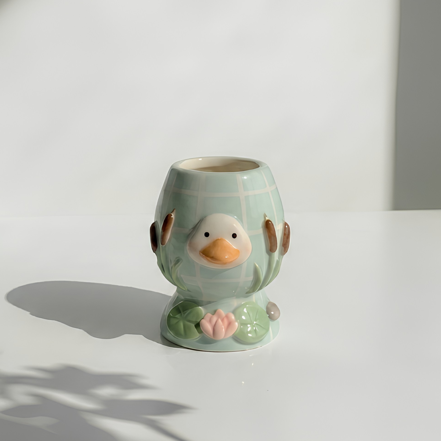 Green Frog Matcha Bowl | Handmade Ceramic Chawan | LA012