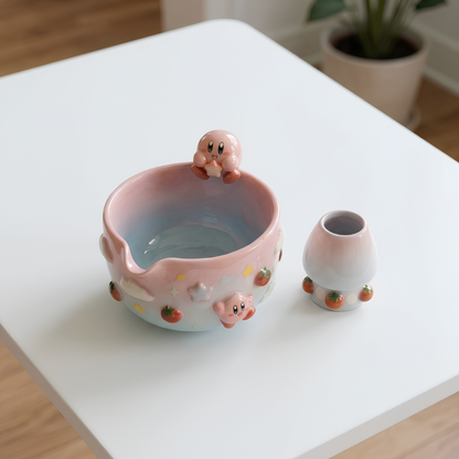 Ombre Kirby Matcha Bowl | Handmade Ceramic Chawan | LA016