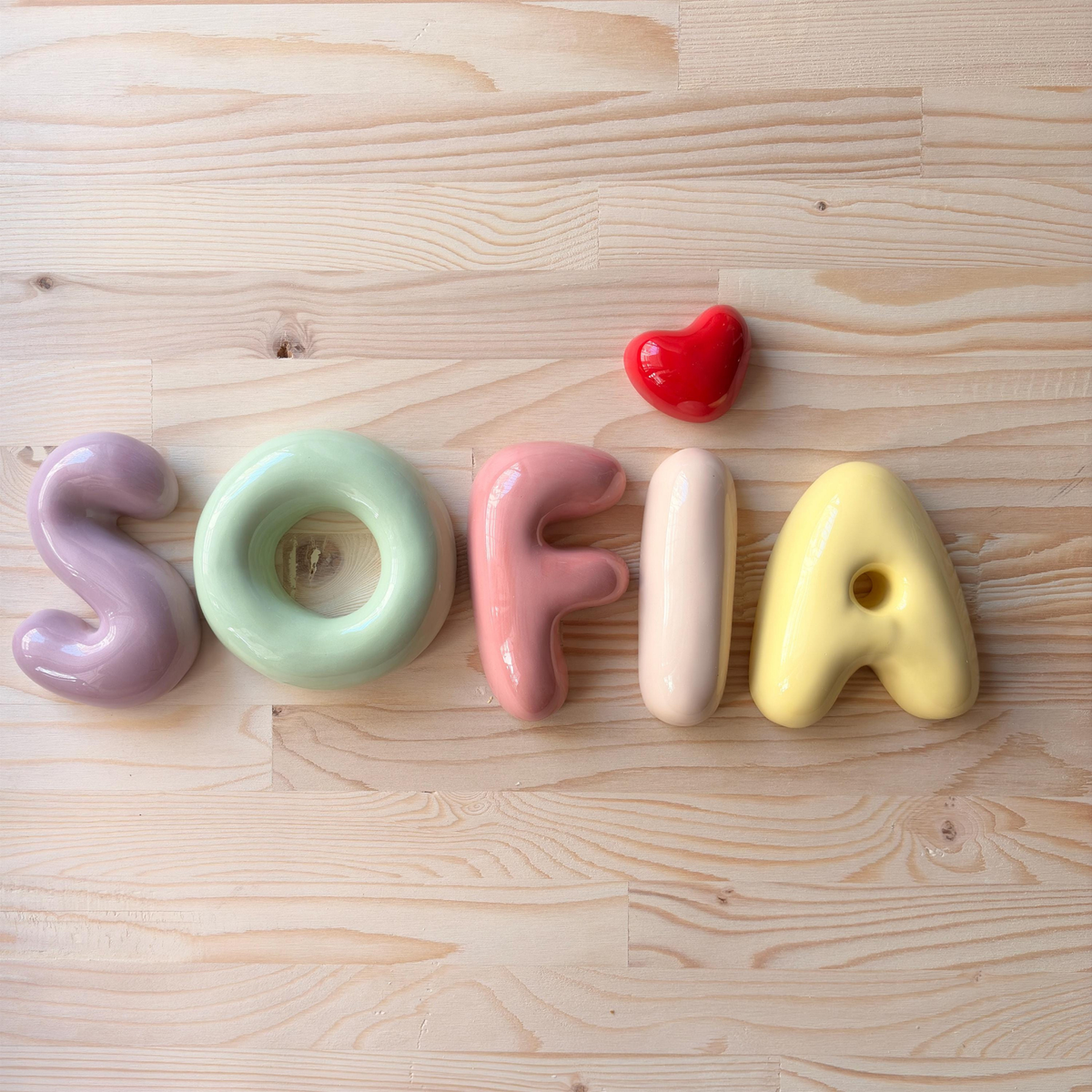 Custom Ceramic Bubble Letter | LA005