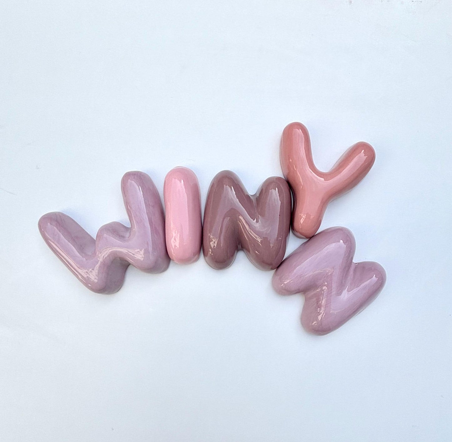 Ceramic Bubble Letters-Ceramic Letters - Personalized Ceramic Colorful Alphabet