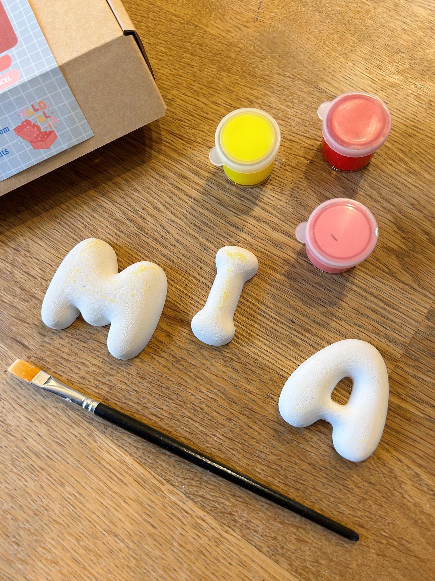 Baby Shower Ceramic Letters - Paint you own pottery & Biscuits (Unglazed / Ready to Paint) | LA016