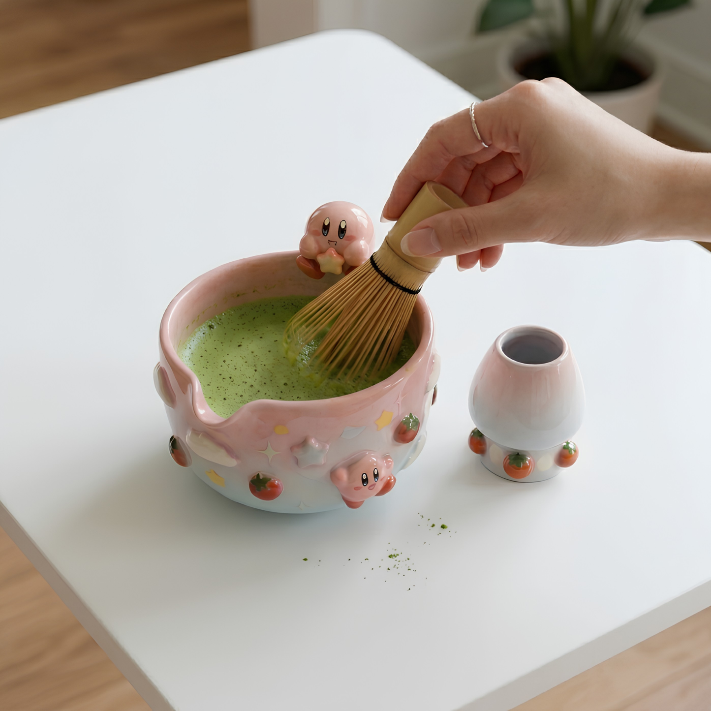 Ombre Kirby Matcha Bowl | Handmade Ceramic Chawan | LA016