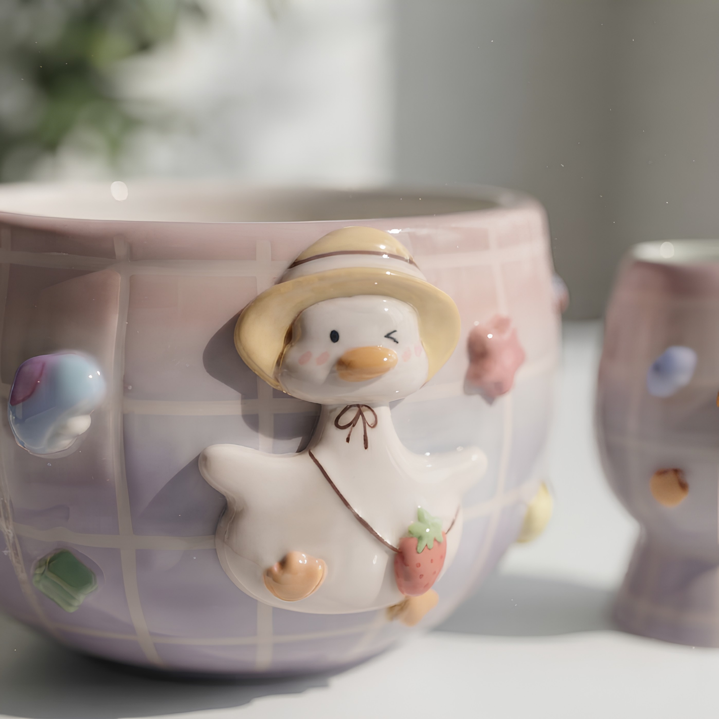 Grid Goose Silly Matcha Bowl Set, Handmade Magic Ceramic Chawan, Whimsical Tea Bowl, Fantasy Matcha Gift | Handmade Ceramic Chawan | LA030 (Copy)