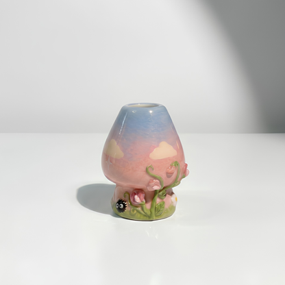 Spirited Away Chihiro & Haku 3D Handcrafted Ceramic Matcha Bowl and Whisk Holder Set • HX23