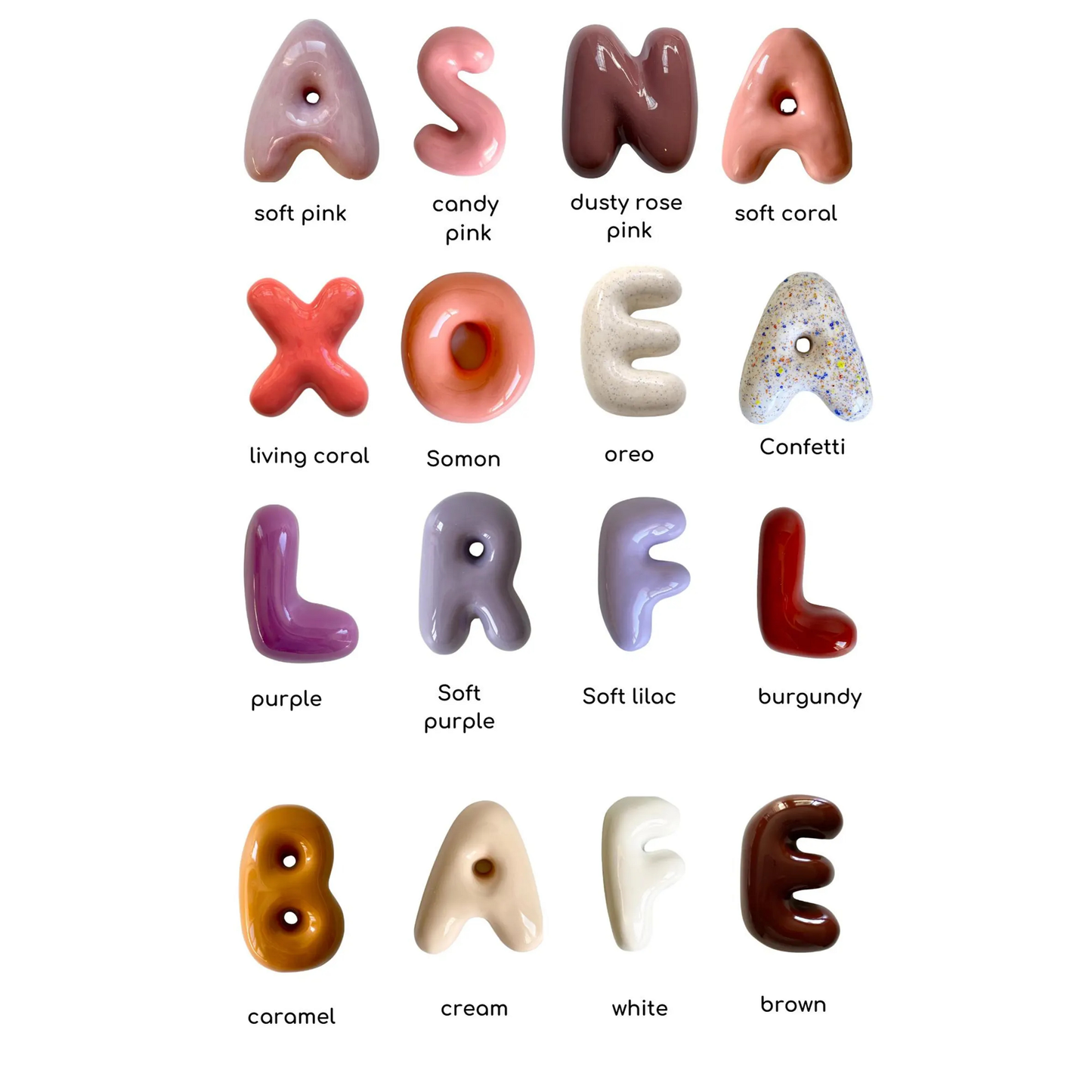 Personalized Ceramic Bubble Number – Handmade House Number Sign | LA017