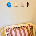 Handmade Ceramic Letter: Nursery Wall Decor, Custom Name Sign | LA002
