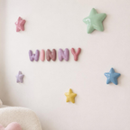 Handmade Ceramic Bubble Stars – Glossy Pastel Nursery Wall Art | LA001