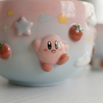 Ombre Kirby Matcha Bowl | Handmade Ceramic Chawan | LA016