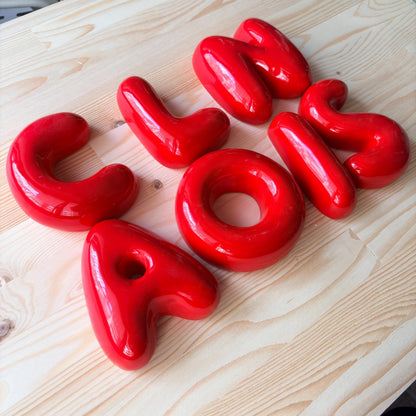 Ceramic Bubble Letters-Ceramic Letters - Personalized Ceramic Colorful Alphabet