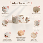 Handmade Dachshund Dog Ceramic Matcha Bowl Set | Cute Sweater Dachshund Chawan & Whisk Holder • HX58