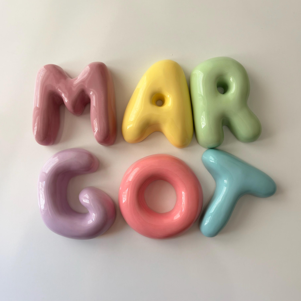 Handmade Custom Ceramic Letter | LA012