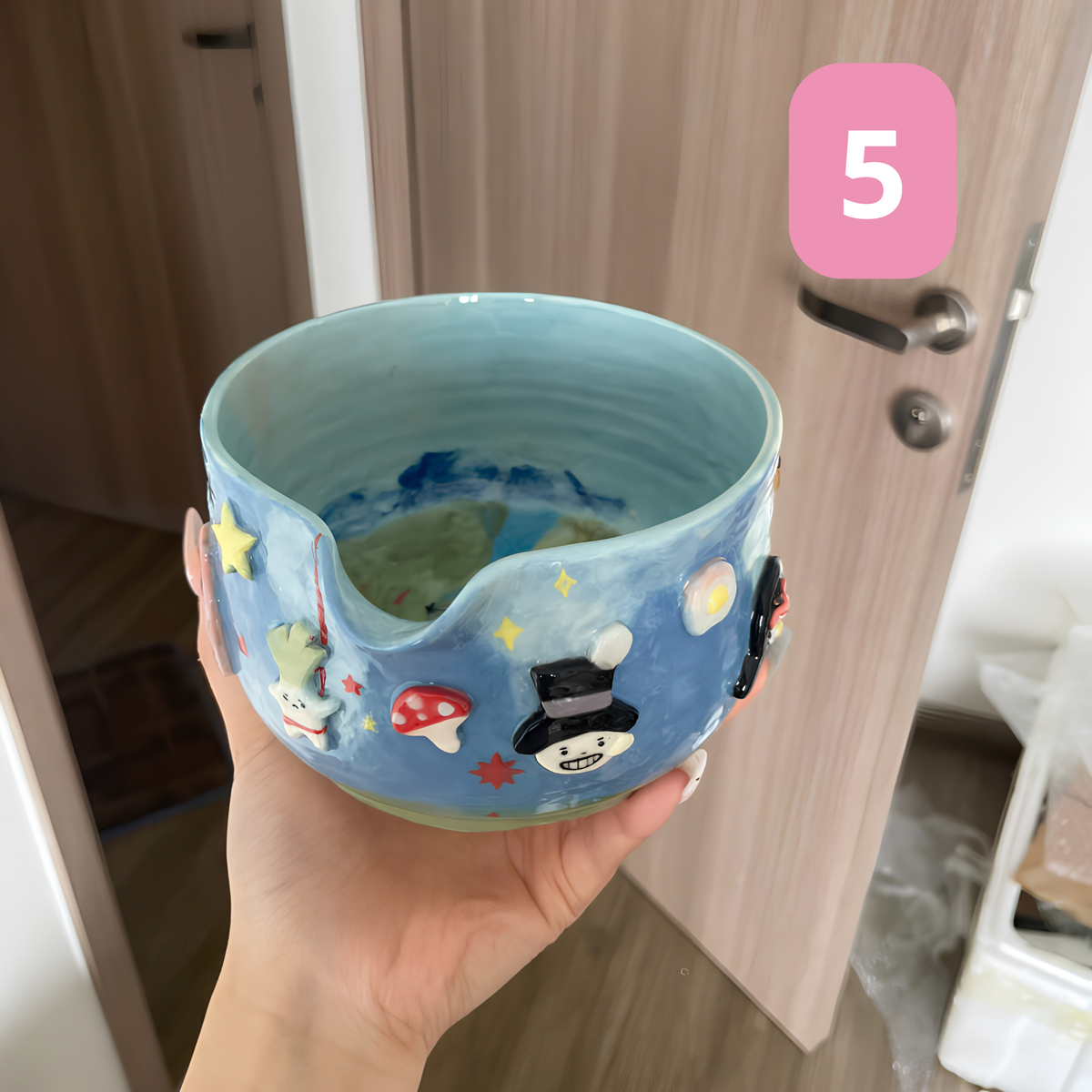 Handmade Matcha Tea Set Ready to Ship - Ceramic Matcha Bowl Set with Whisk Holder - Unique Tea Lover Gift - Birthday Gift - LA