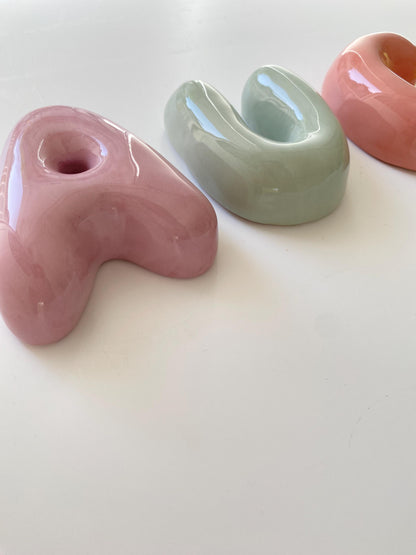 Personalized Baby Gift , Ceramic Bubble Letters-Personalized Ceramic Letter- Handmade Wall Decor