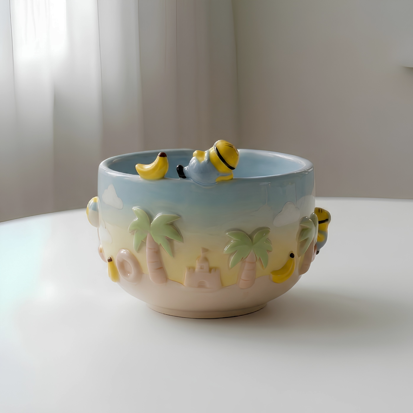 Ombre Minion Matcha Bowl | Handmade Ceramic Chawan | LA027