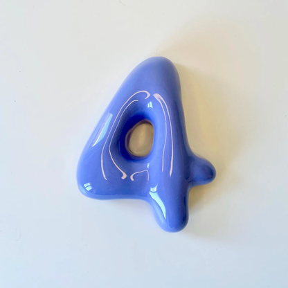 Personalized Ceramic Bubble Number – Handmade House Number Sign | LA017