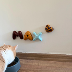 Personalized Ceramic Pet Name Letters – Mini 8cm Bubble Wall Decor | LA007