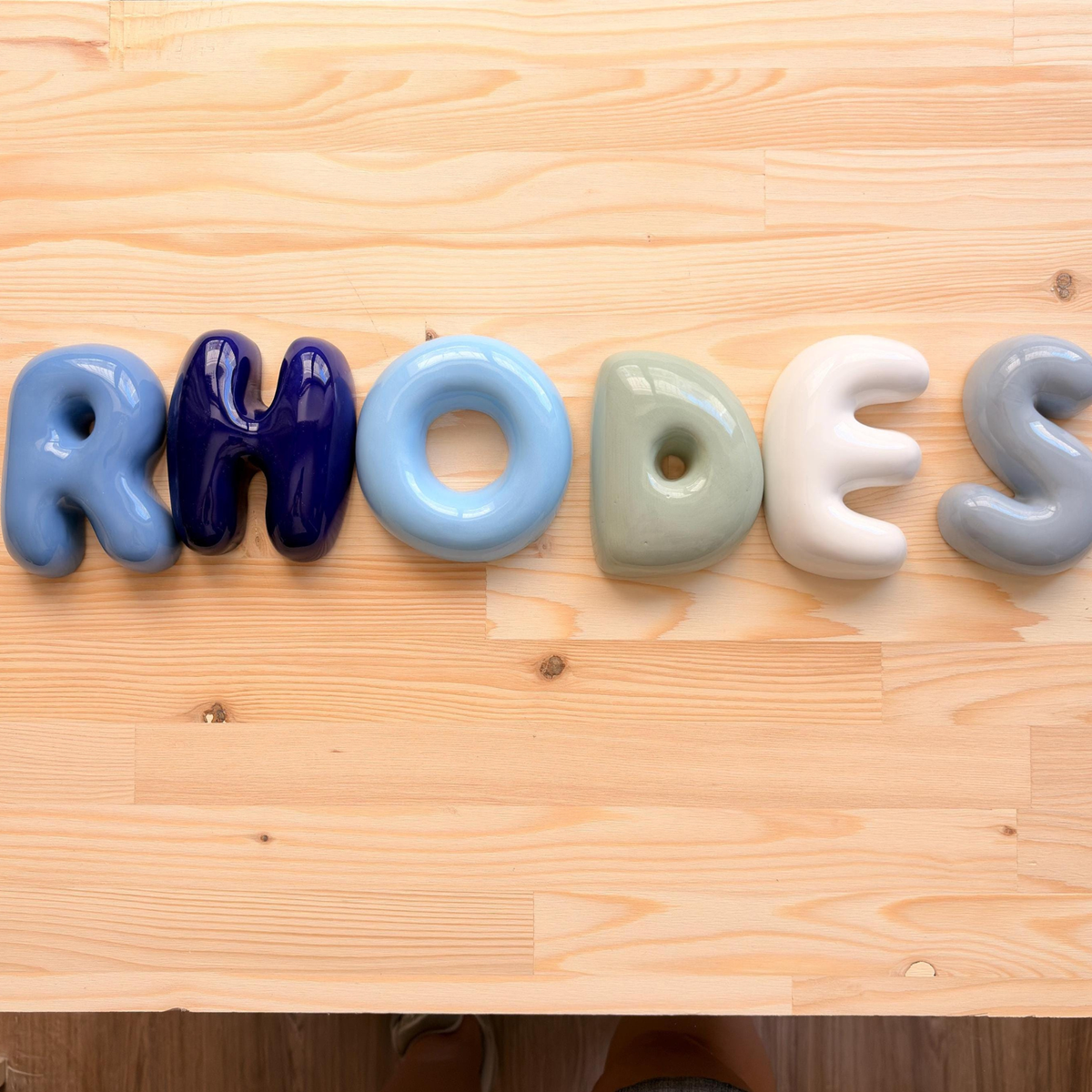 Handmade Custom Ceramic Letters-Personalized Ceramic Letter | LA008