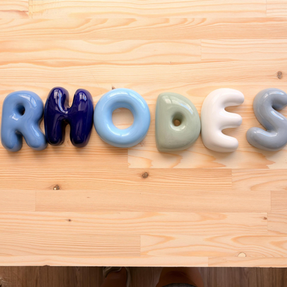 Handmade Custom Ceramic Letters-Personalized Ceramic Letter | LA008