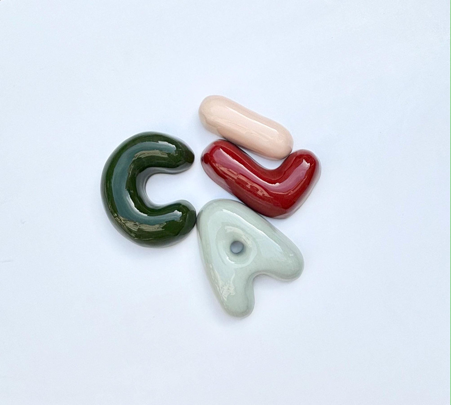 Handmade Custom Ceramic Bubble Letters