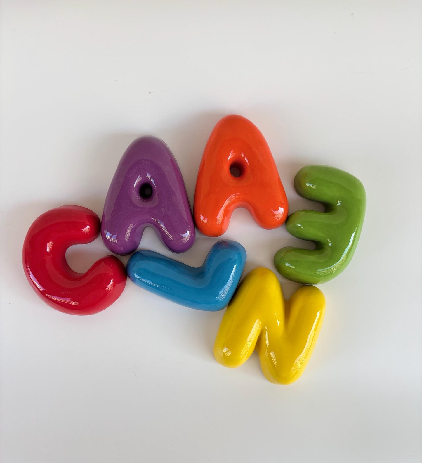 Handmade Custom Ceramic Letters-Personalized Ceramic Letter