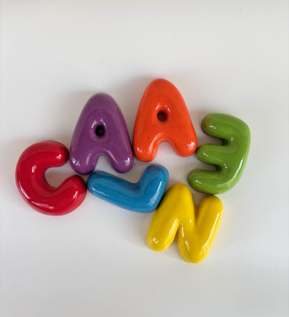Handmade Custom Ceramic Letters-Personalized Ceramic Letter