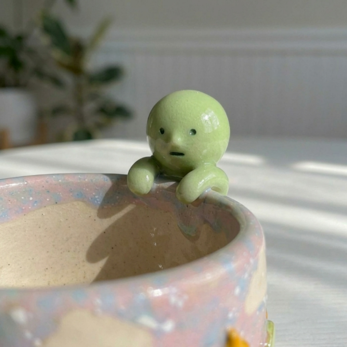 Ombré Smiski Matcha Bowl | Handmade Ceramic Chawan | LA021