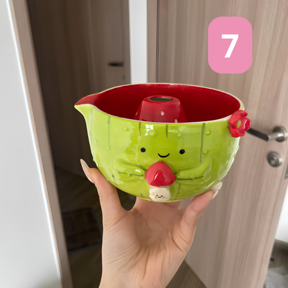 Handmade Matcha Tea Set Ready to Ship - Ceramic Matcha Bowl Set with Whisk Holder - Unique Tea Lover Gift - Birthday Gift - LA