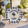 Personalized Birthday Plate – Custom Balloon Birthday Plate - Hand Painted Ceramic Keepsake Gift | BGI014