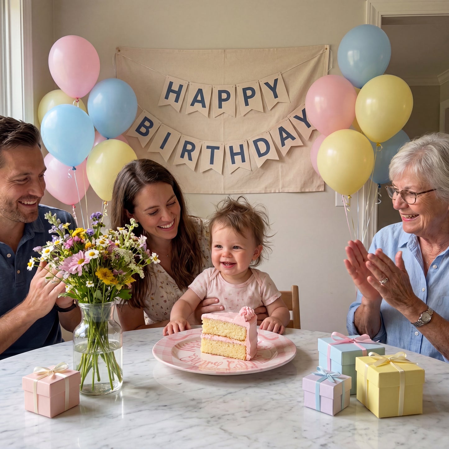 Personalized Handcrafted Ceramic Plate: Heirloom Bows & Pedestal Cake | BHL005