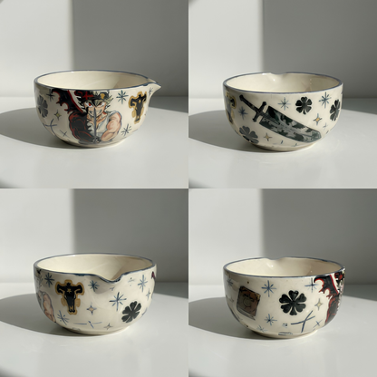 Custom Ceramic Order, Personalized Handbuilt Matcha Bowl, Custom Pottery Coffee Mug, Made to Order Whimsical Clay Gift, Pet Memorial • HX00