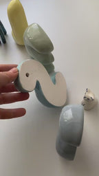 Free Standing Ceramic Letter - Handmade Custom Ceramic Letters | LA015